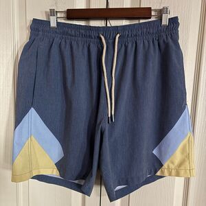 Fair Harbor Men’s Blue Swim Shorts XL Brief Lined Elastic Waist Drawstring